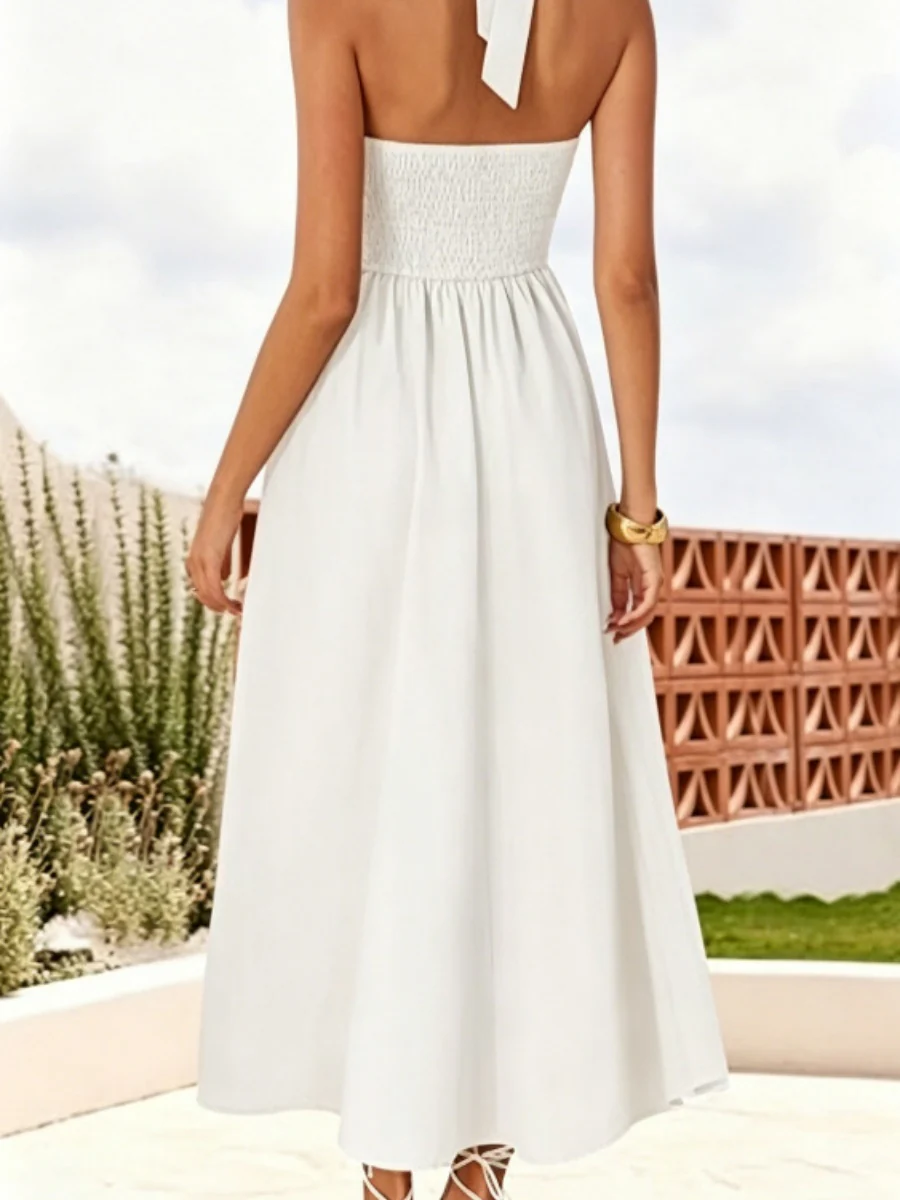 Camisoles Halter Backless Temperament Maxi Dresses - Image 2