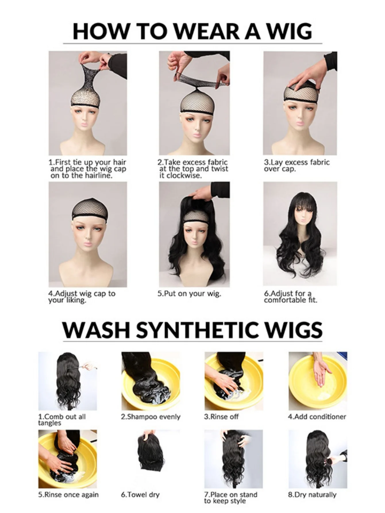 Gradient Color Synthetic Fiber Wig - Image 8