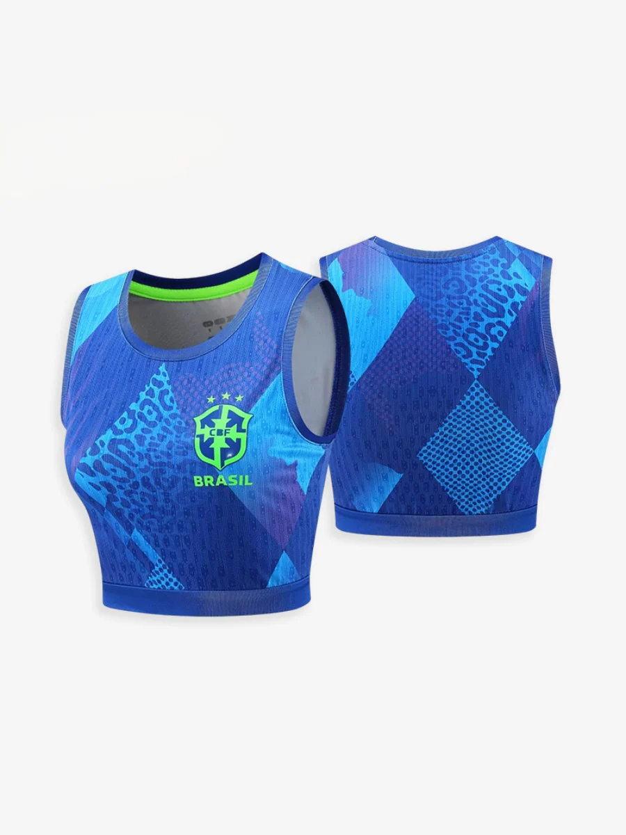 World Cup Football Babes' Crop Top Jersey – Short-Sleeve Sports Tank - Image 7