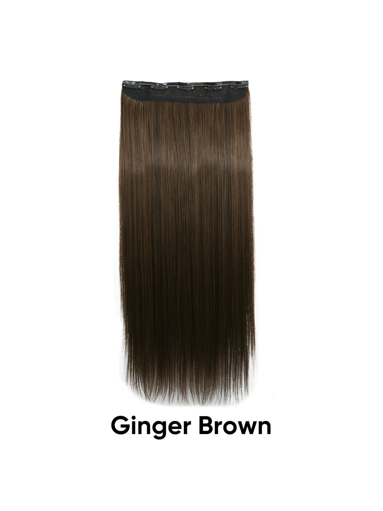 Seamless, Invisible, One-piece Long Straight Wig With Fluffy Hair - Image 20