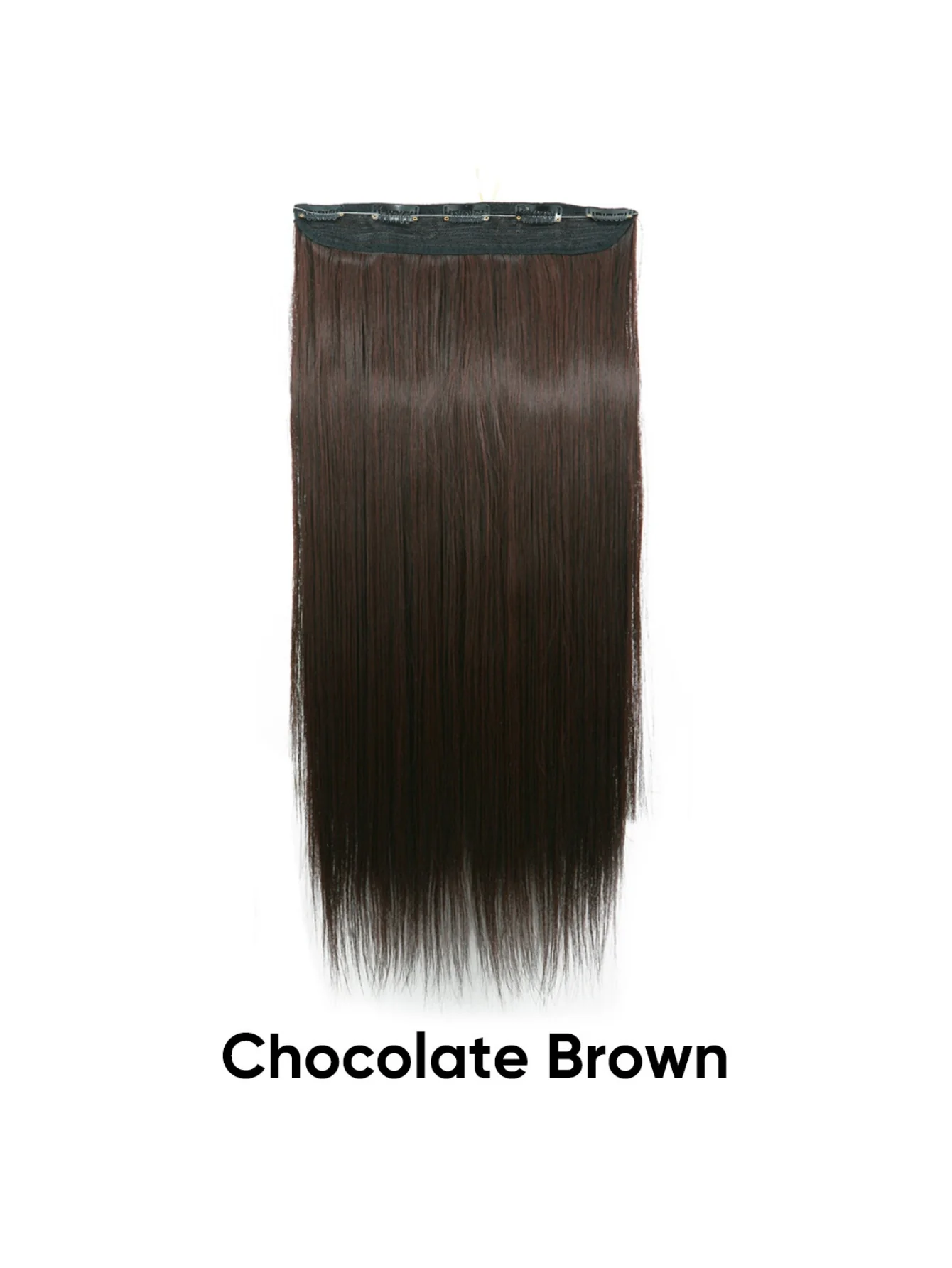 Seamless, Invisible, One-piece Long Straight Wig With Fluffy Hair - Image 21
