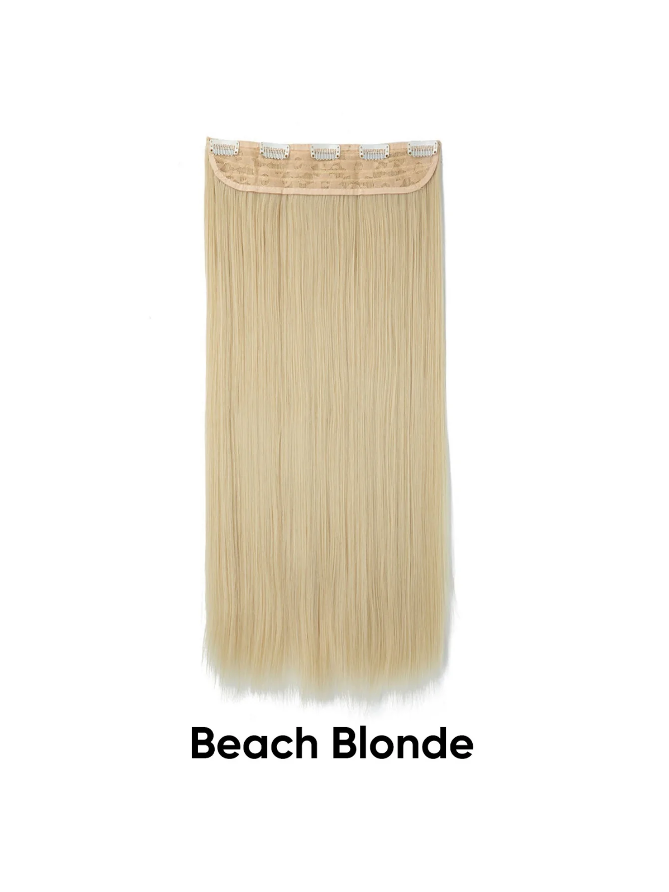 Seamless, Invisible, One-piece Long Straight Wig With Fluffy Hair - Image 3