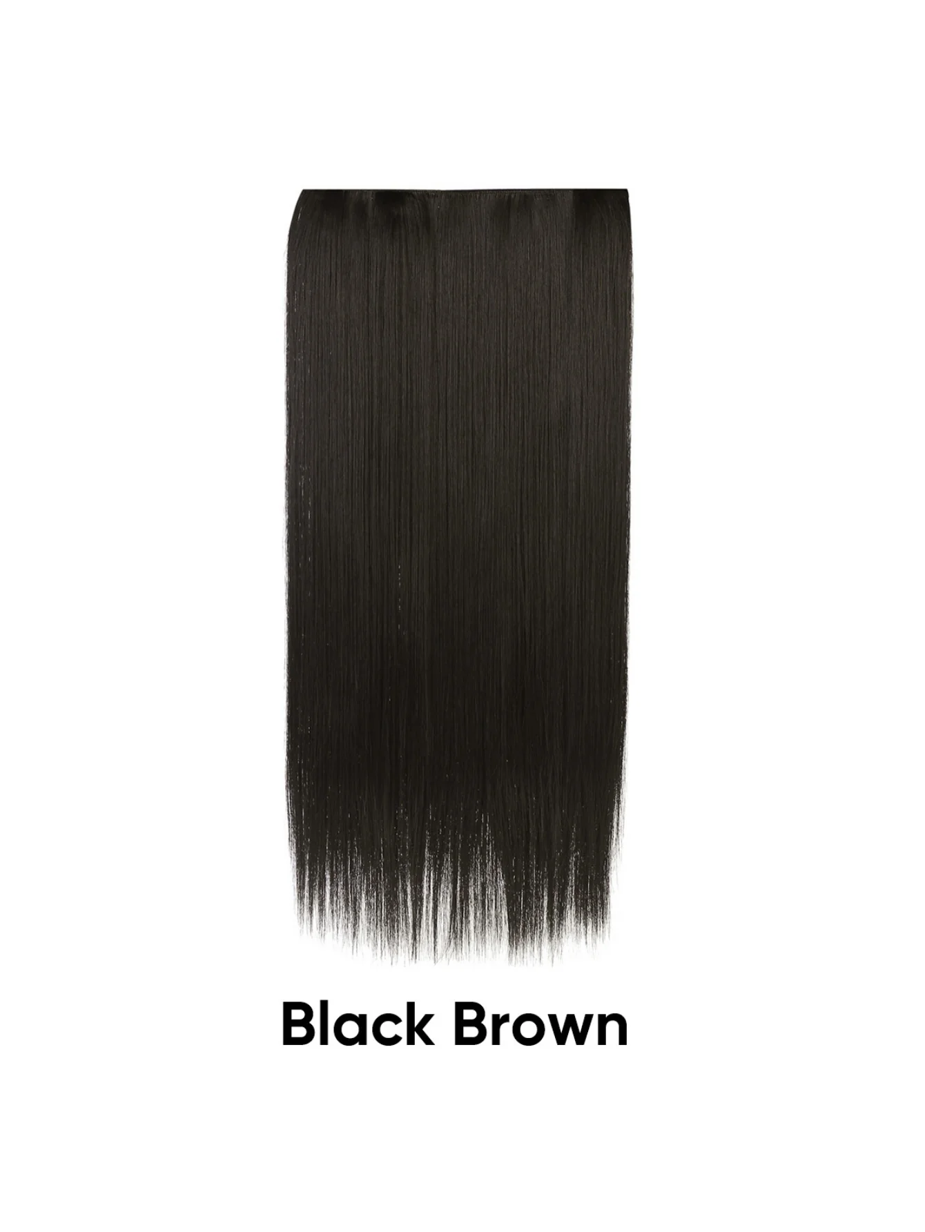 Seamless, Invisible, One-piece Long Straight Wig With Fluffy Hair - Image 8