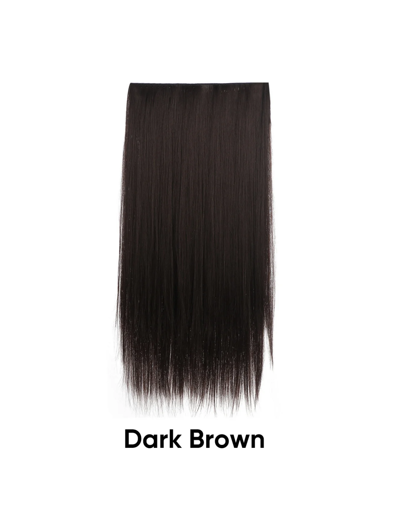 Seamless, Invisible, One-piece Long Straight Wig With Fluffy Hair - Image 9