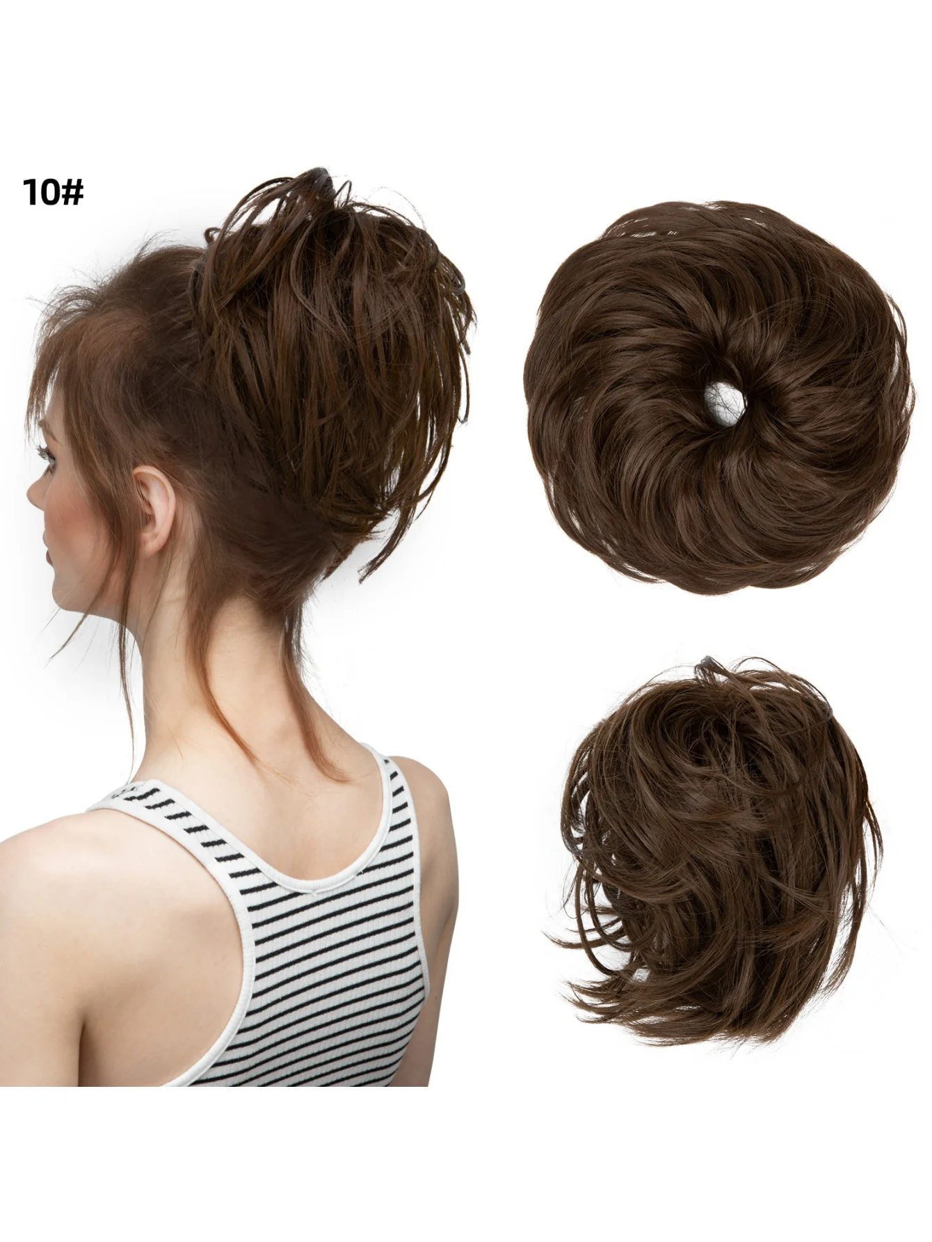 Fluffy Long Beard Curly Hair Updo Wig - Image 21