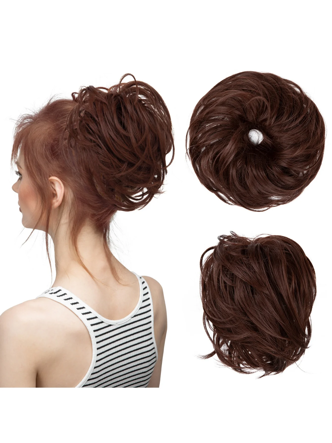 Fluffy Long Beard Curly Hair Updo Wig - Image 29