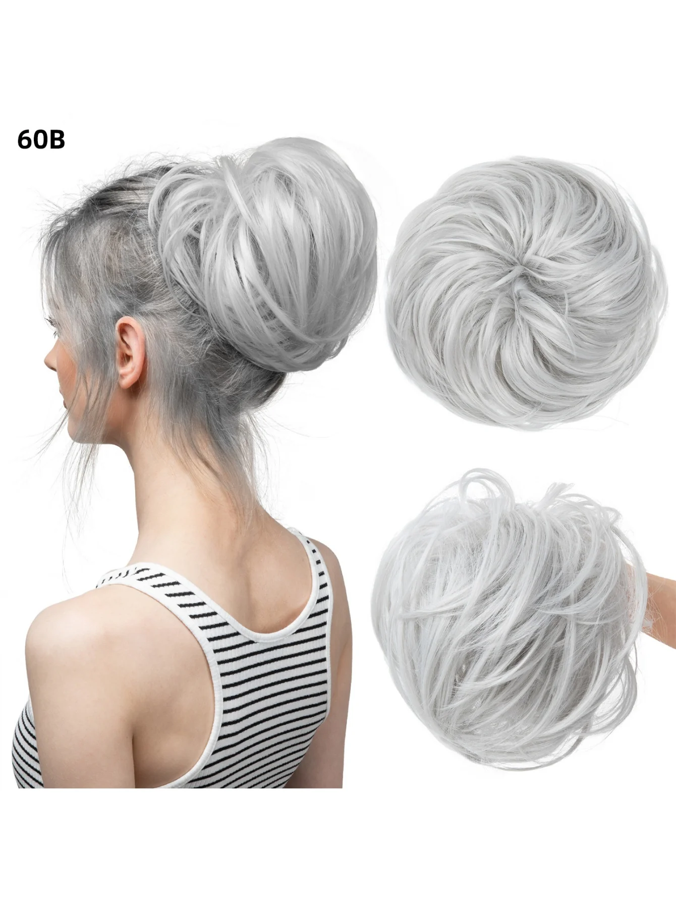 Fluffy Long Beard Curly Hair Updo Wig - Image 30
