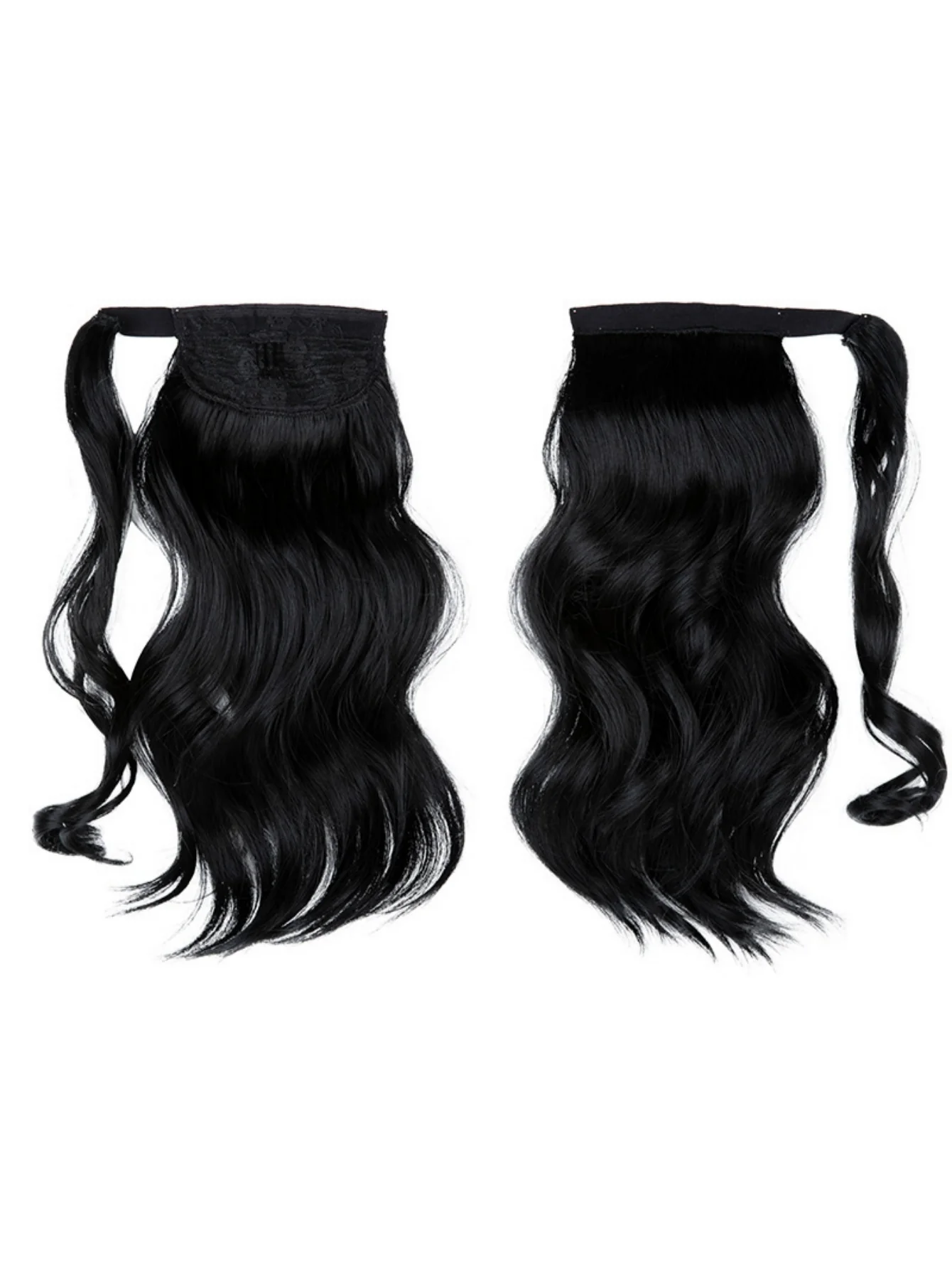 Long, Wavy, Natural Curl Wig With Wrap-around Design - Image 8