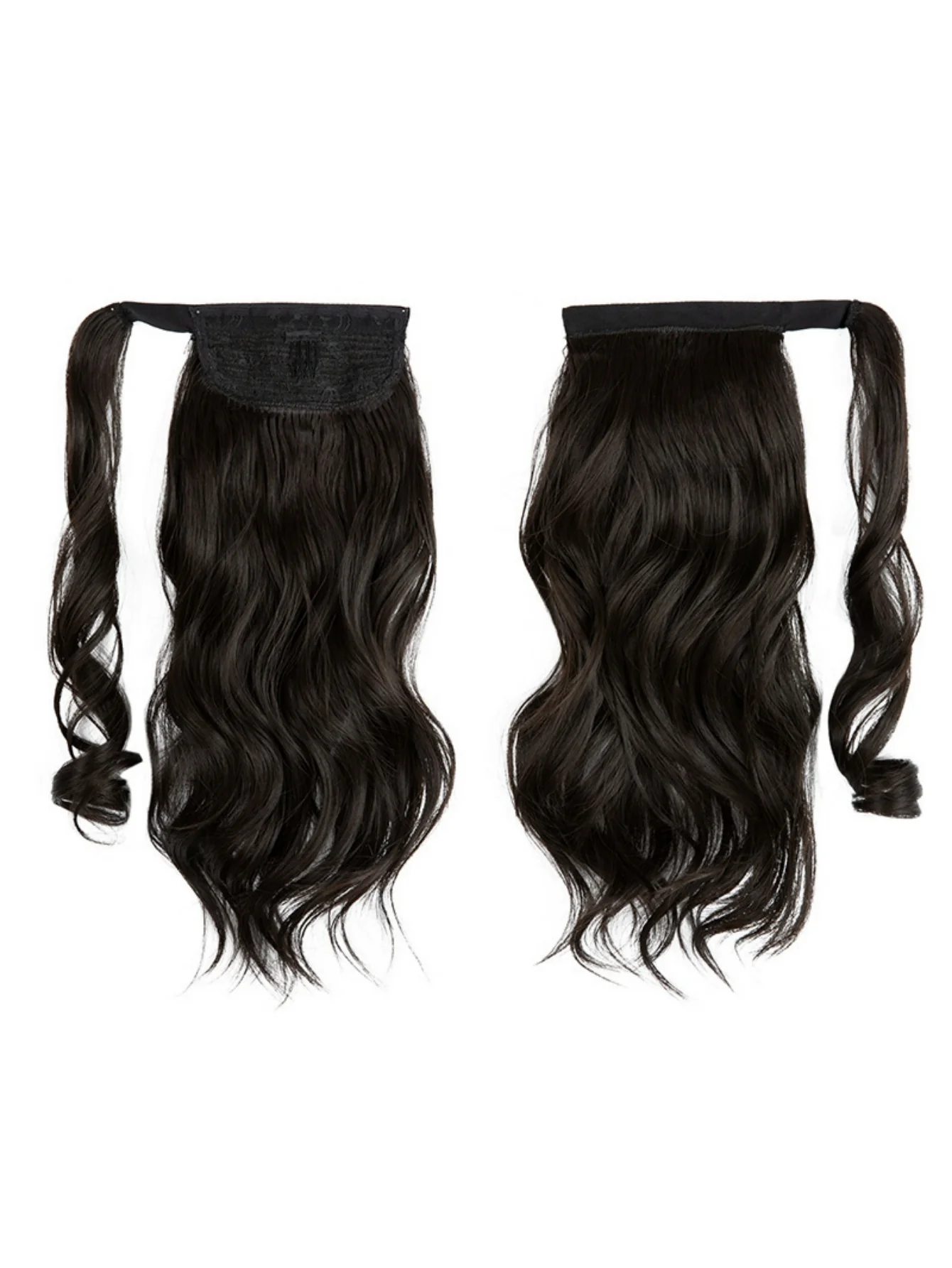 Long, Wavy, Natural Curl Wig With Wrap-around Design - Image 9