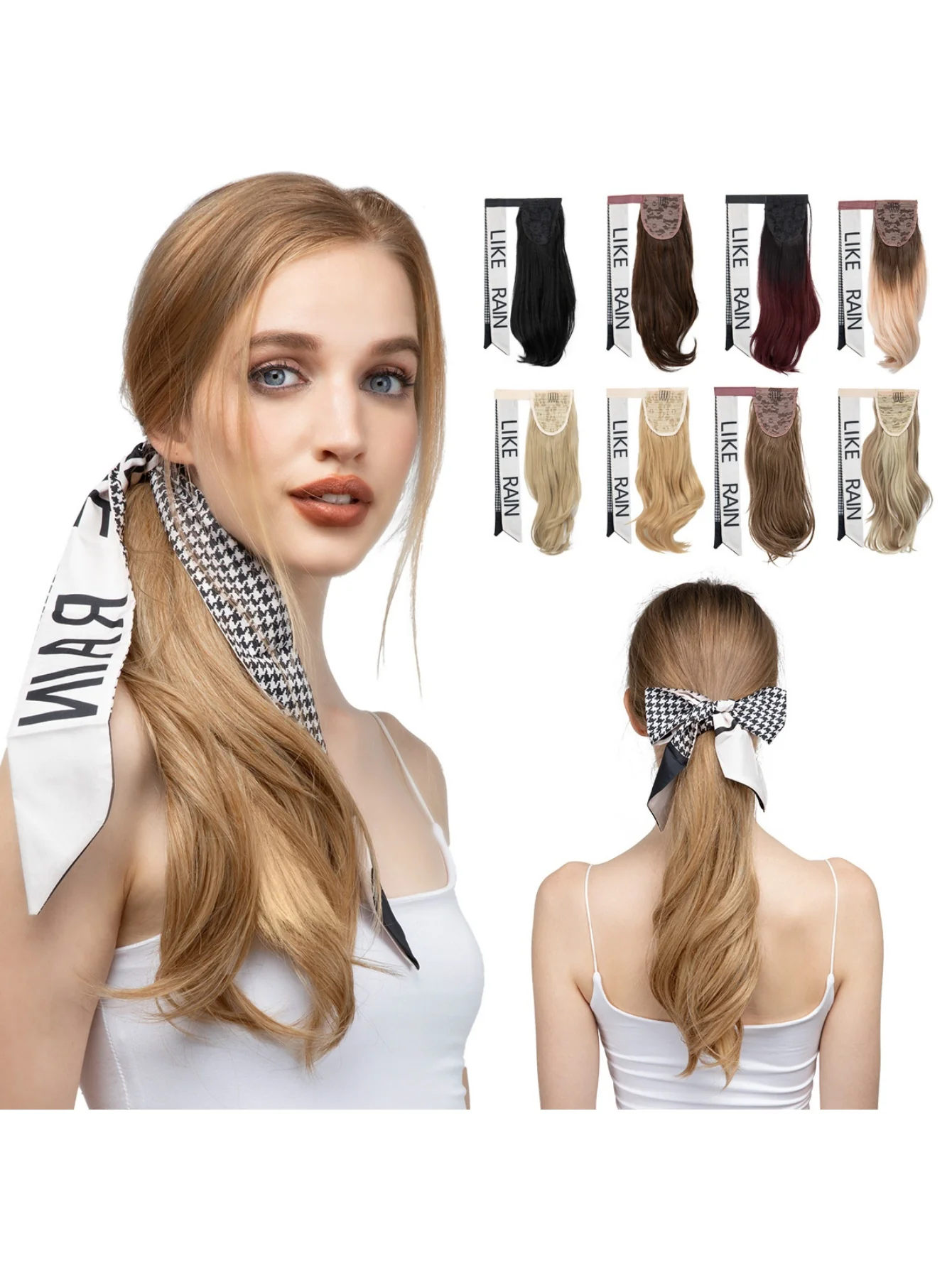 Long Curly Wig With Headband - Image 3