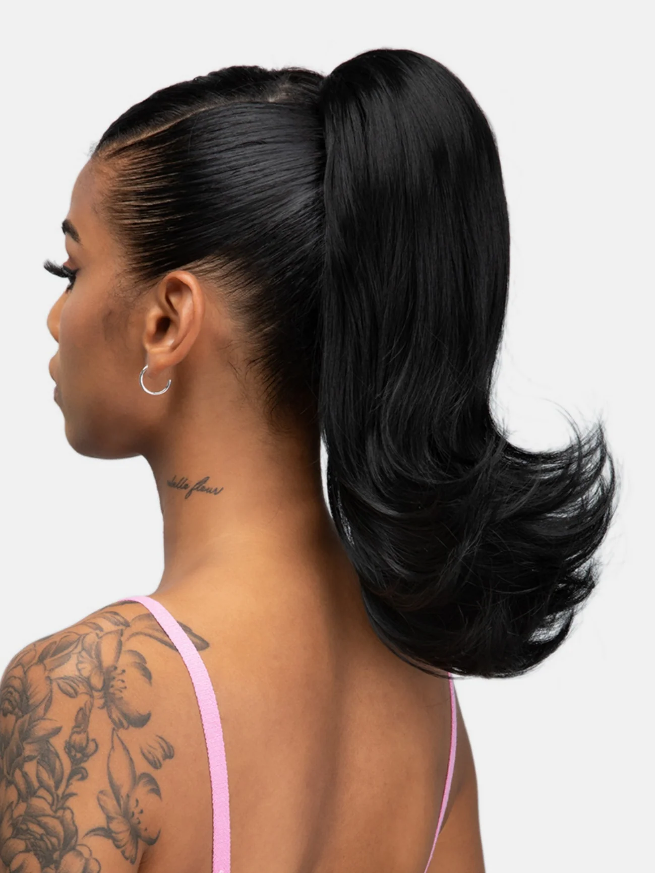 Slightly Curled Short Hair With Drawstring Ponytail, Made Of Synthetic High-temperature Silk Wig - Image 11