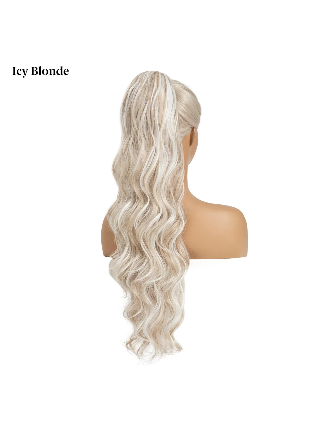 Water Ripple Drawstring Style High-temperature Synthetic Fiber Long Curly Hair - Image 18