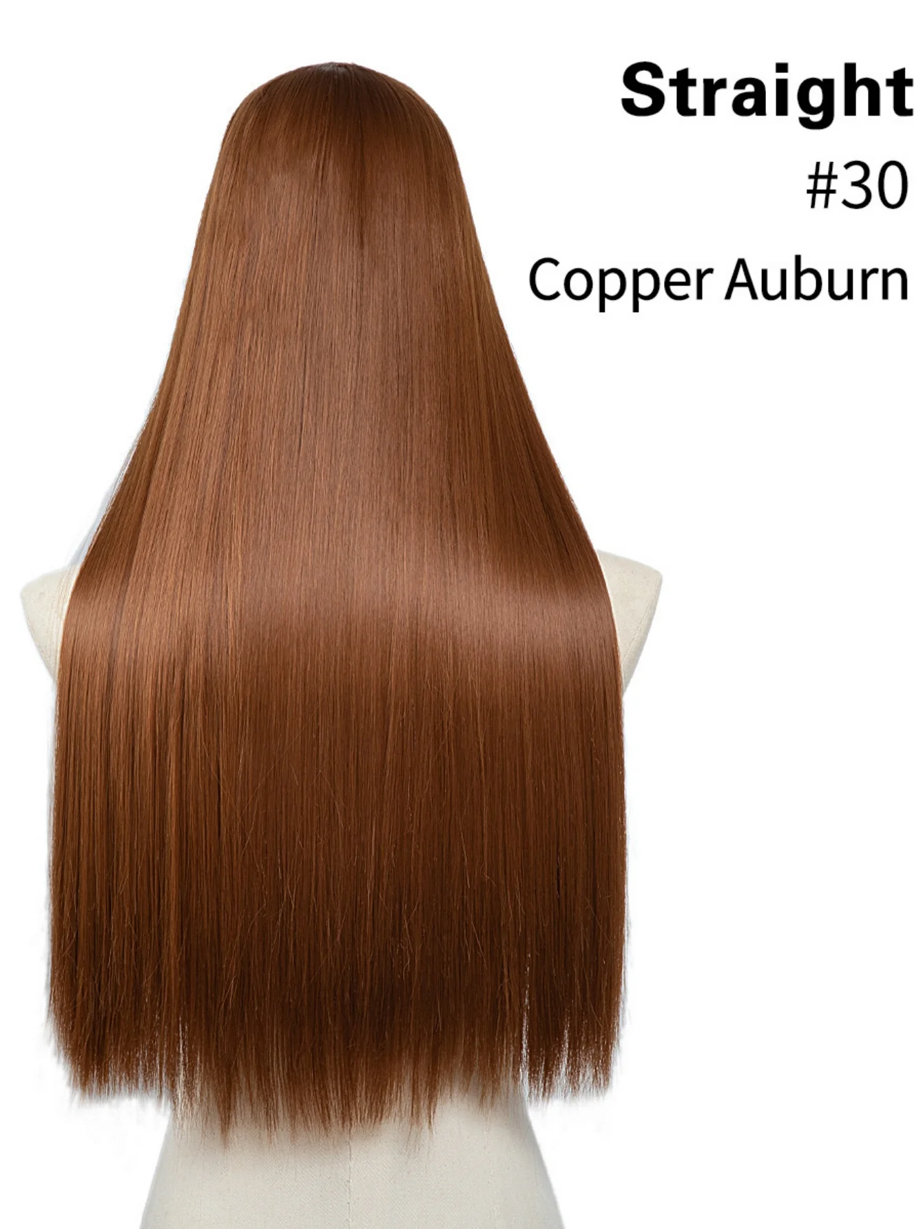U-shaped Half-head Wig With Seamless Hair Extensions, One-piece Long Straight Wig - Image 15