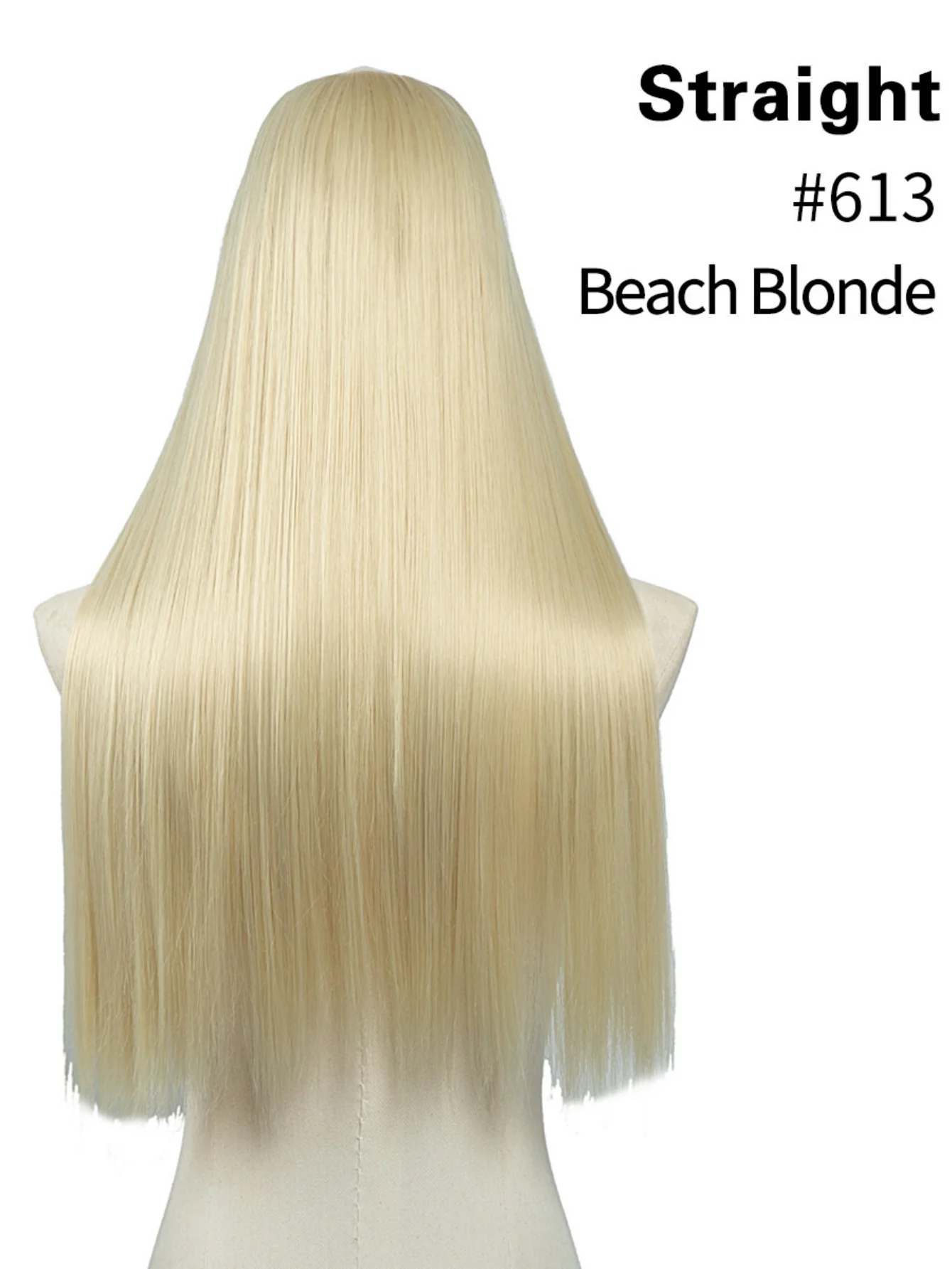 U-shaped Half-head Wig With Seamless Hair Extensions, One-piece Long Straight Wig - Image 22