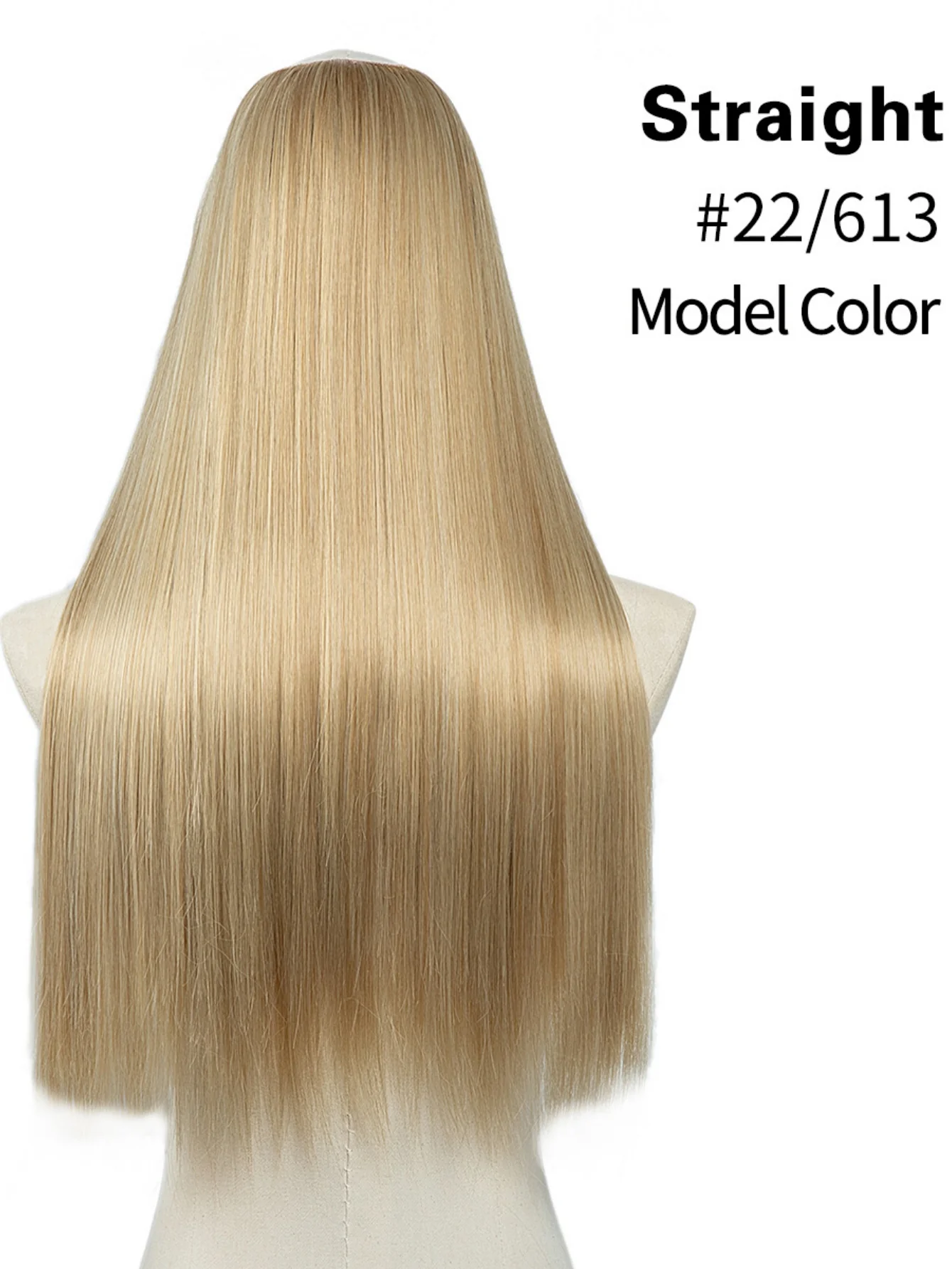U-shaped Half-head Wig With Seamless Hair Extensions, One-piece Long Straight Wig - Image 23