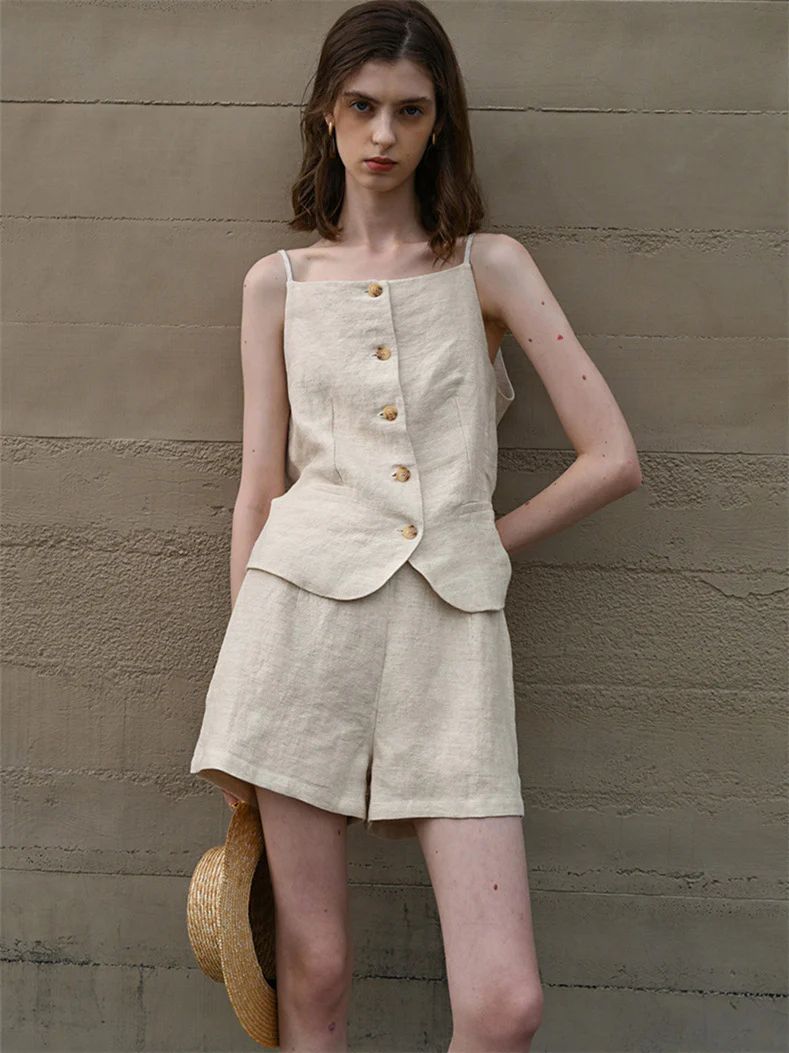 Breathable Linen Hot Pants - Image 12