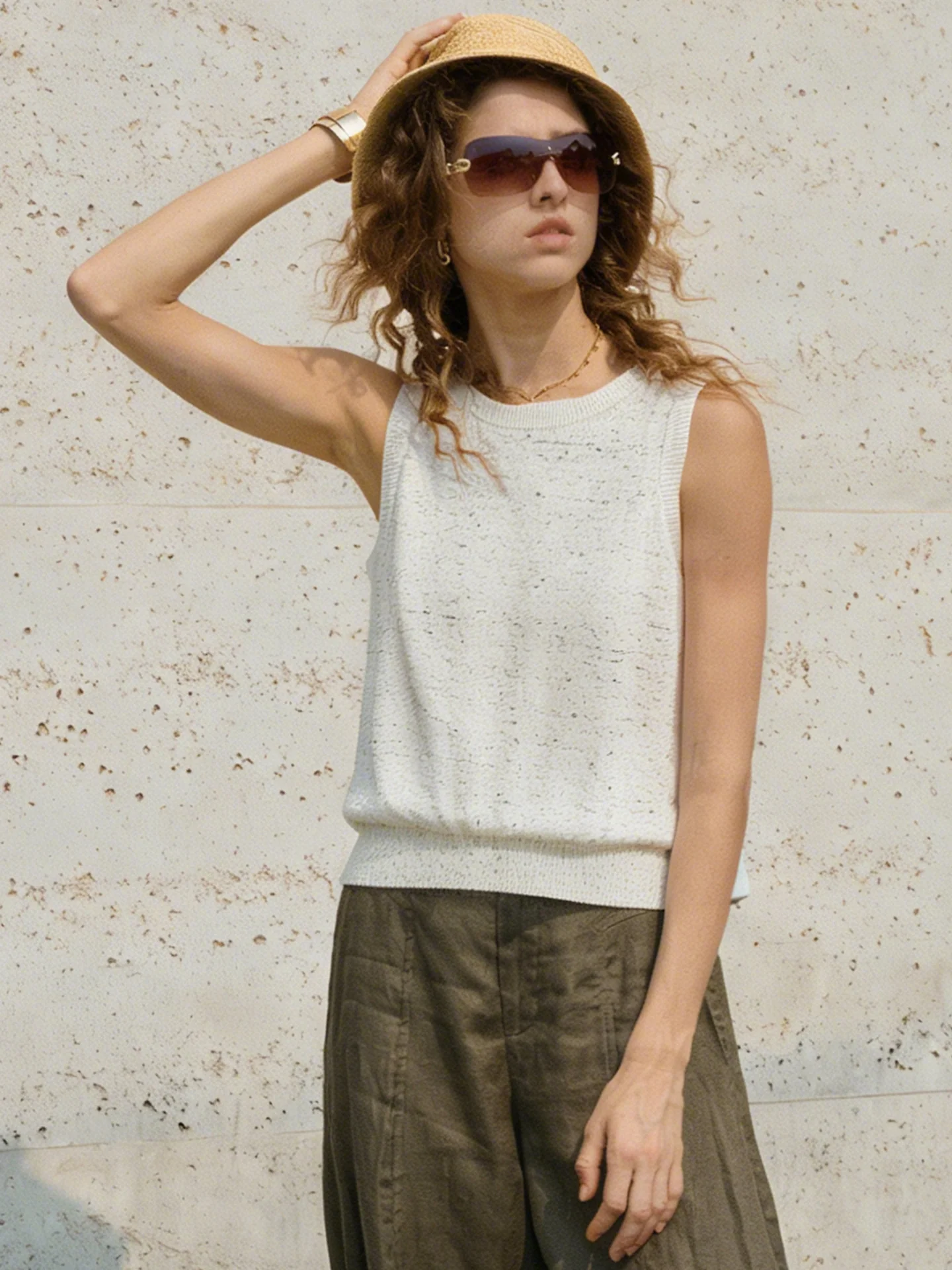 Soft And Cozy Fine Wool Basic Solid Color T-shirt - Image 13
