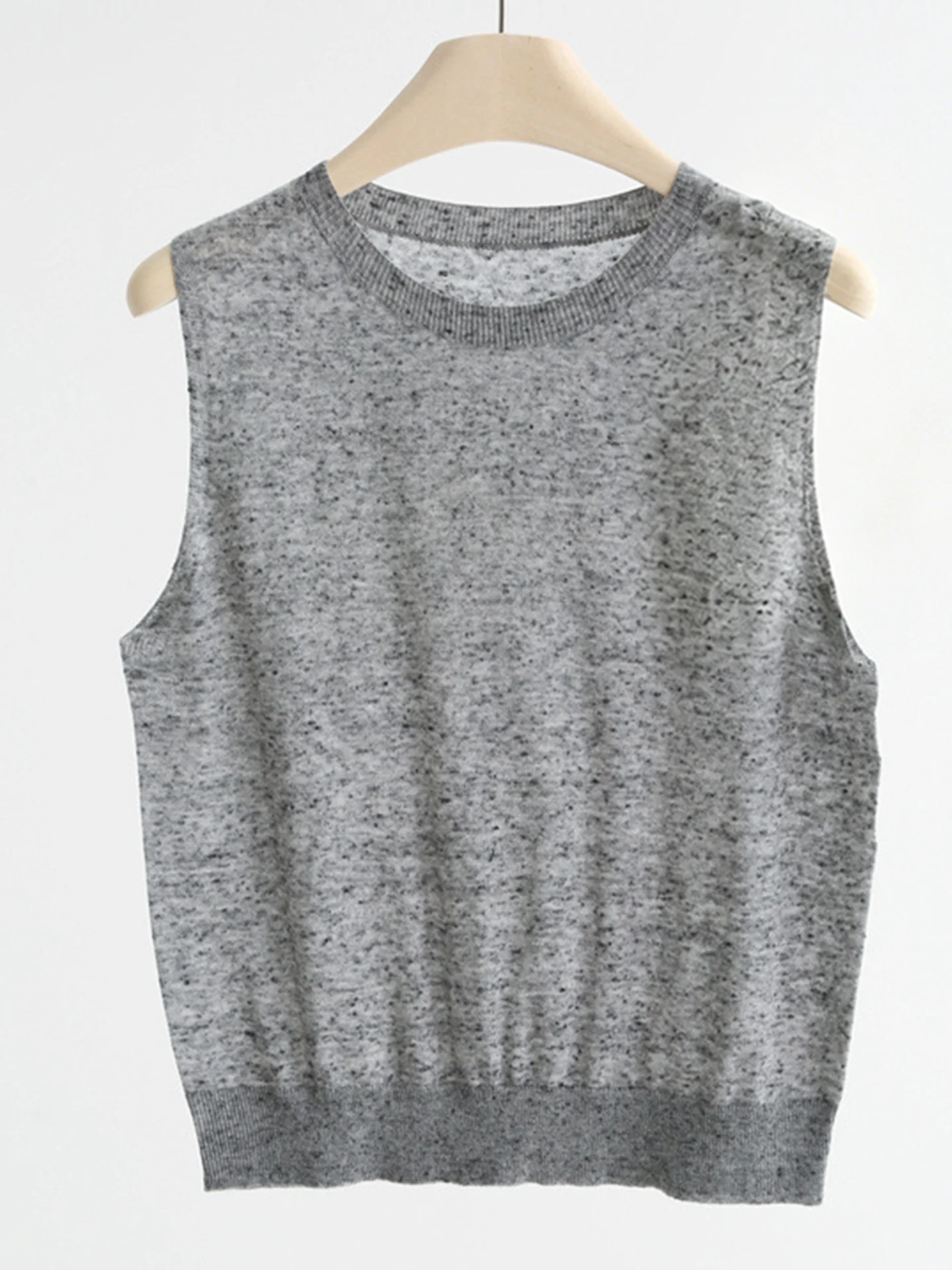 Soft And Cozy Fine Wool Basic Solid Color T-shirt - Image 15