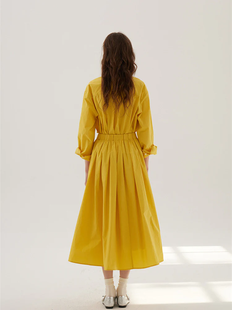 Solid Color Cotton Medium Elastic Straight Leg Trousers - Image 5