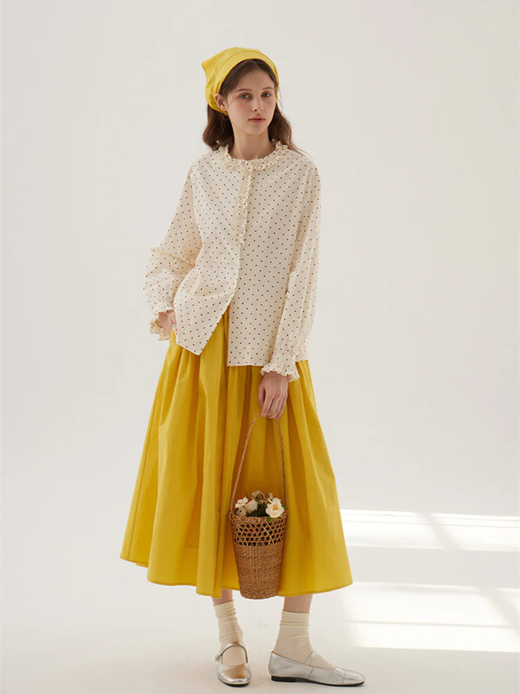Solid Color Cotton Medium Elastic Straight Leg Trousers - Image 6