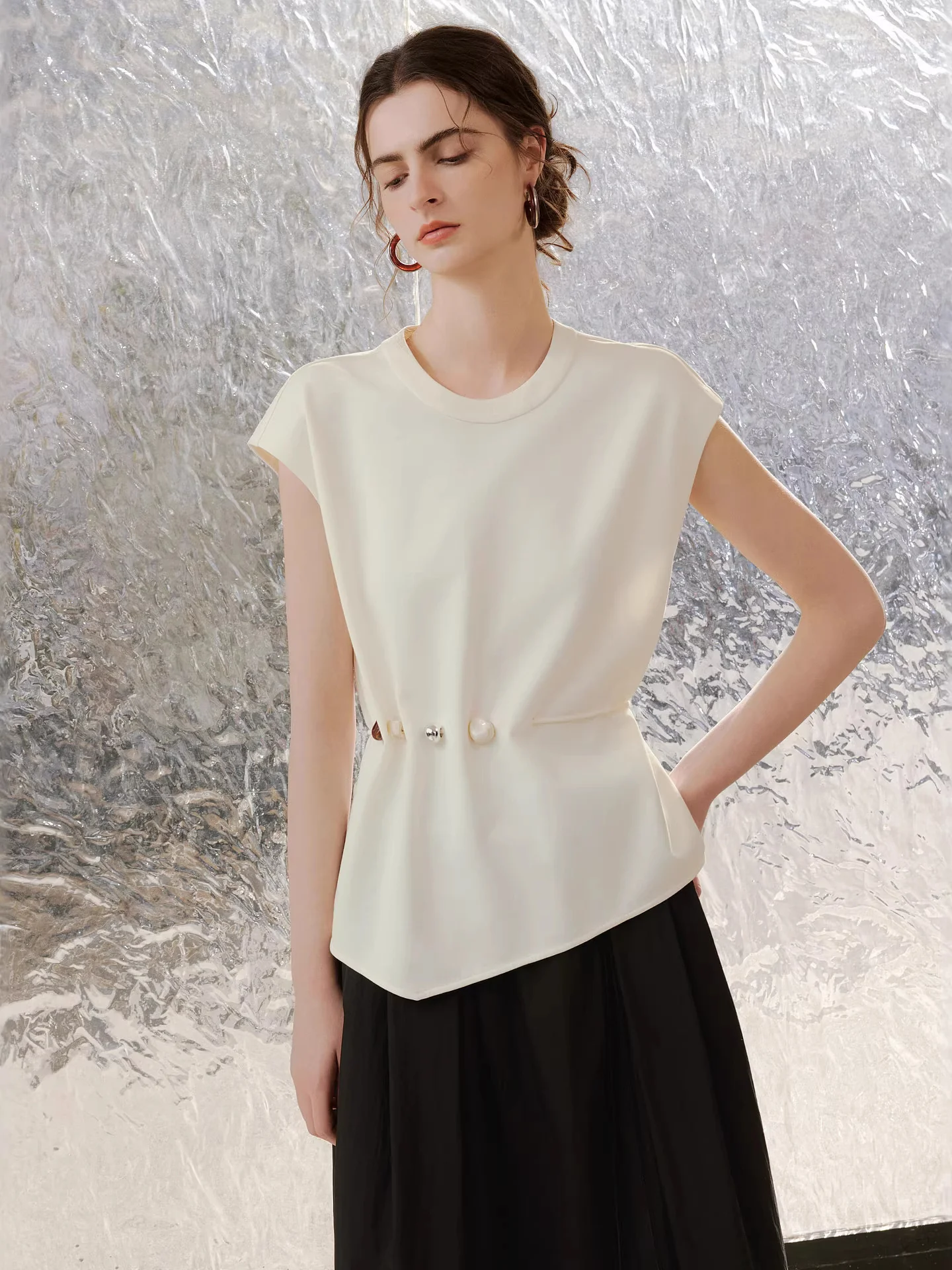 Soft And Smooth Solid Color Brushed Short-sleeved Basic Shirt - Image 5