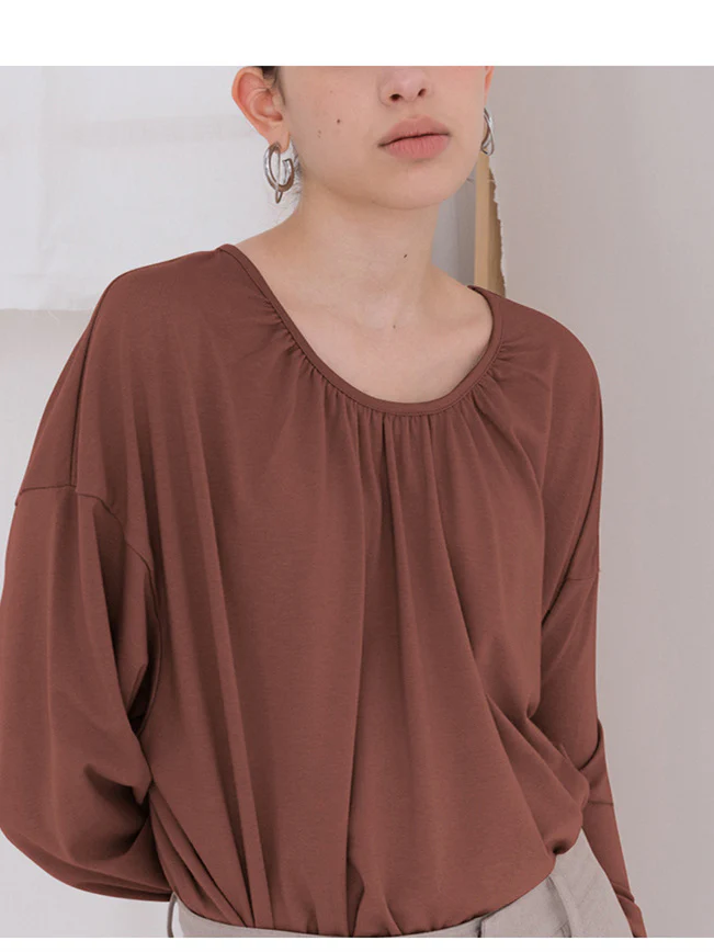 Loose-fitting Casual Cotton Short-sleeved Cover-up With Slightly Sheer Mesh Fabric - Image 3