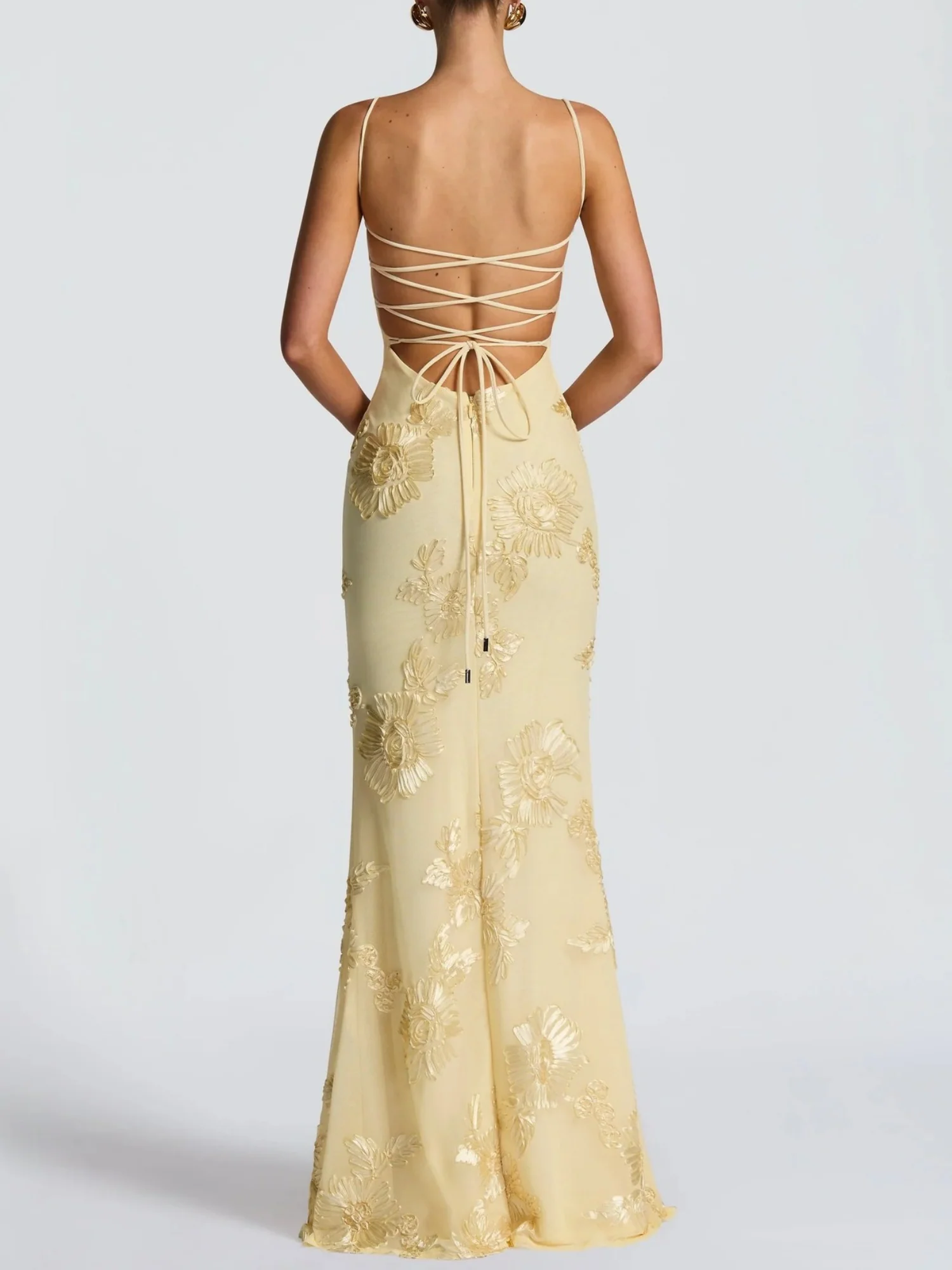 Printed Camisoles Waist-cinching And Hip-hugging Maxi Dresses - Image 2