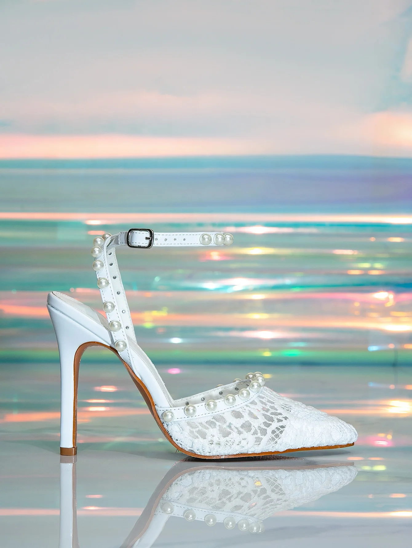 Sweet Lace High Heels - Image 4