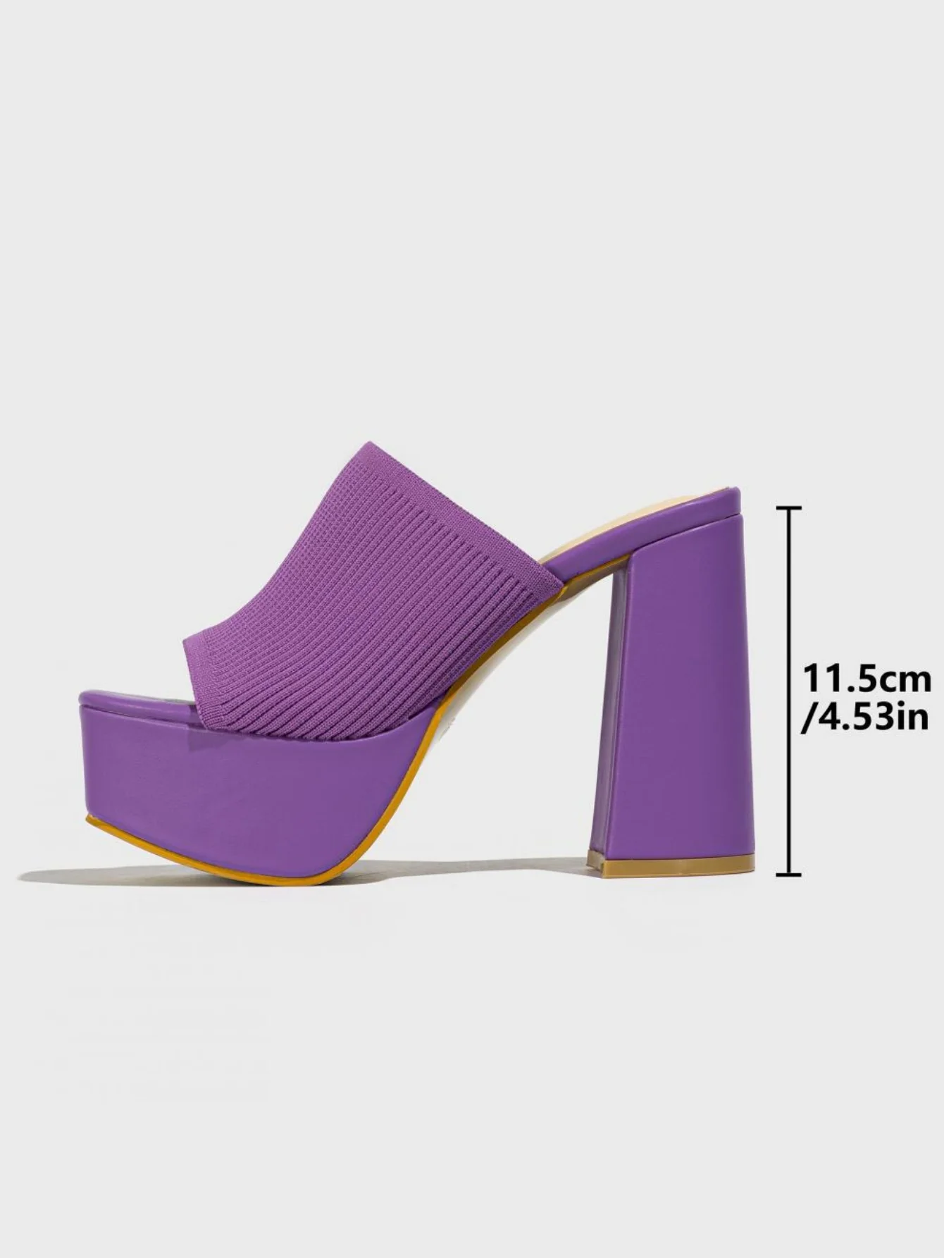 Flyknit Fashion Chunky Heel Waterproof Platform Outdoor Street Sandals - Image 12