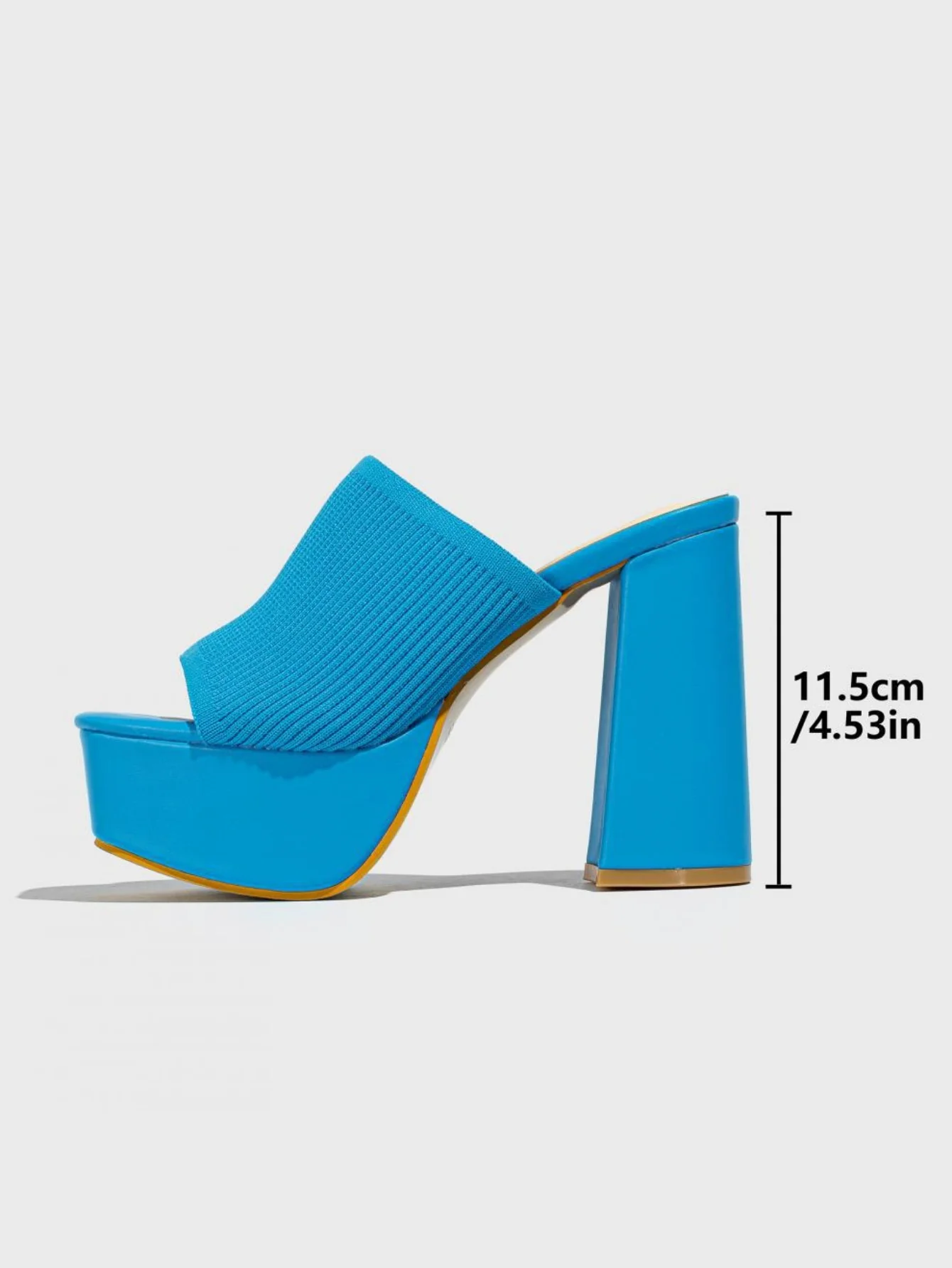 Flyknit Fashion Chunky Heel Waterproof Platform Outdoor Street Sandals - Image 36