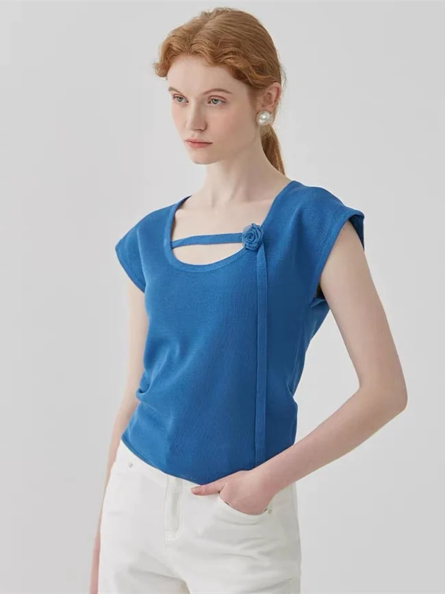 Women's Patchwork Short-sleeved Shirt - Image 8