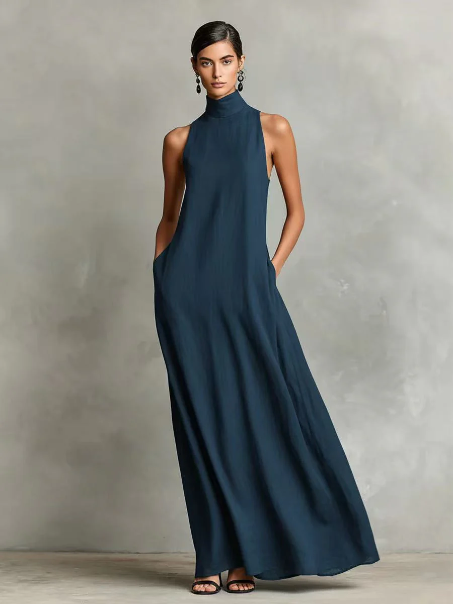 Simple Solid Color Midi Skirt - Image 3