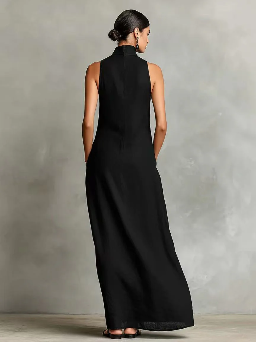 Simple Solid Color Midi Skirt - Image 4