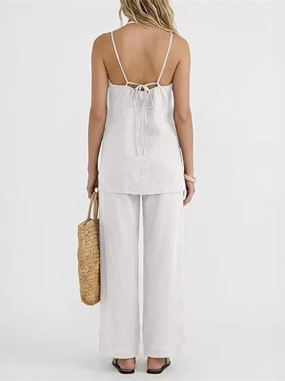 Waist-cinching Belt Solid Color Suit - Image 2