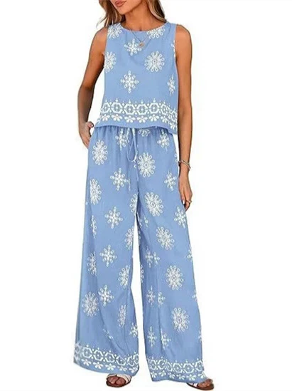 Floral Print Casual Suit - Image 2