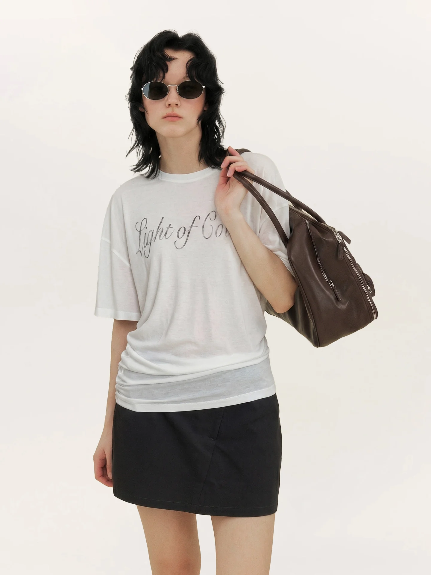 Creative Asymmetrical Print Top - Image 10