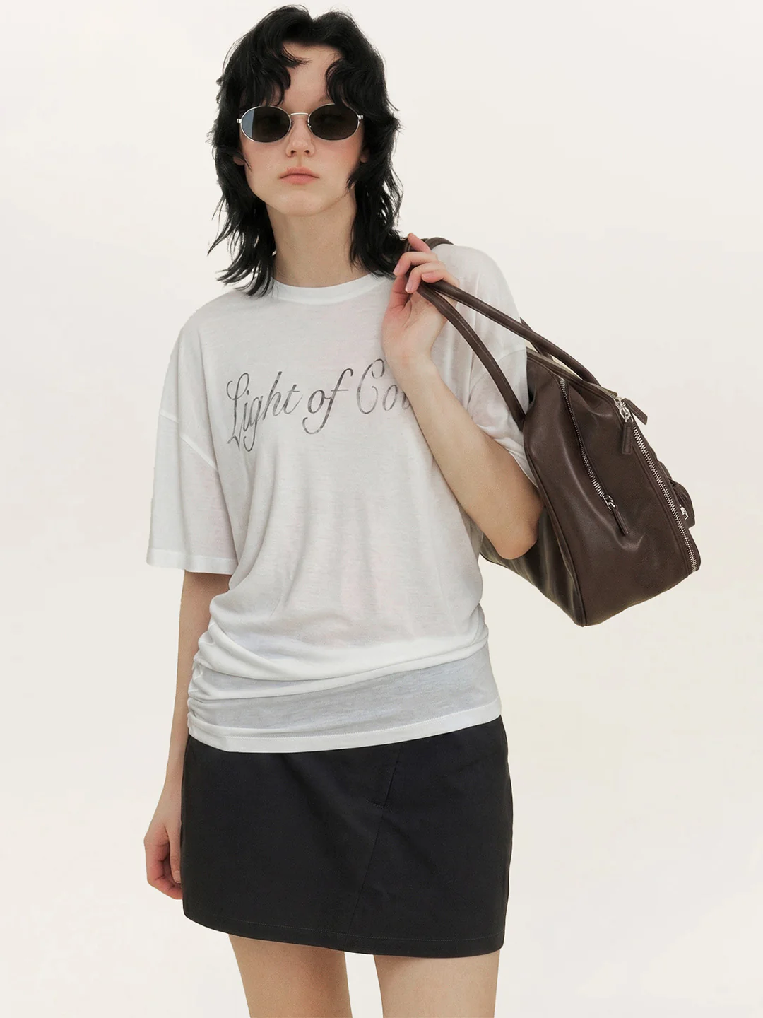 Creative Asymmetrical Print Top - Image 2