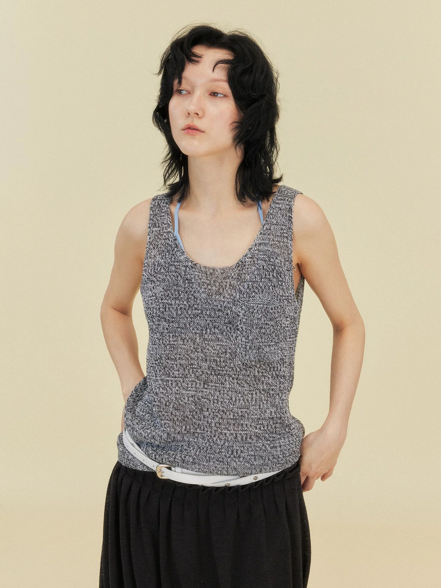 Solid Color Simple Tank Top - Image 15