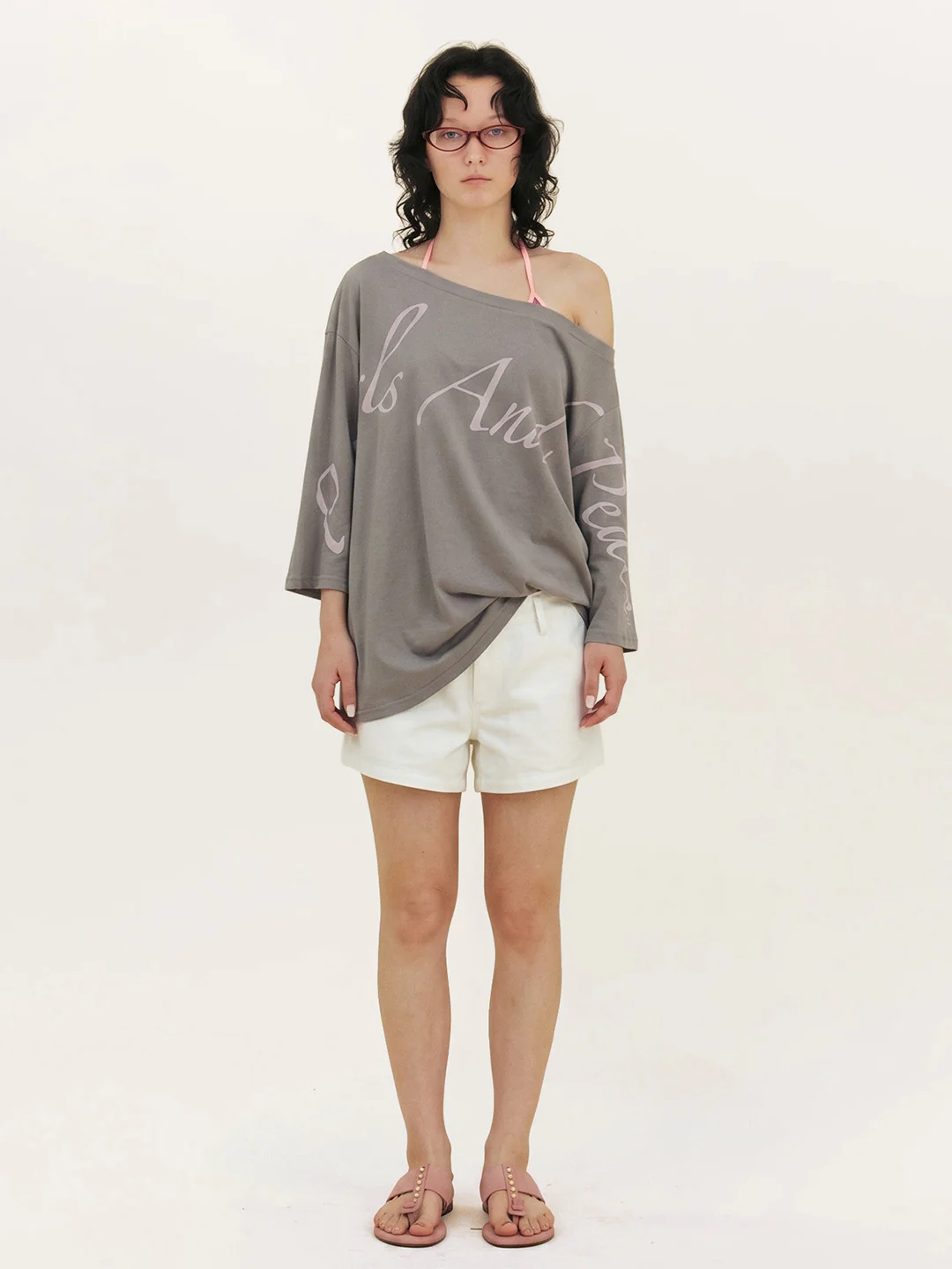 Creative Asymmetrical Print Top - Image 3