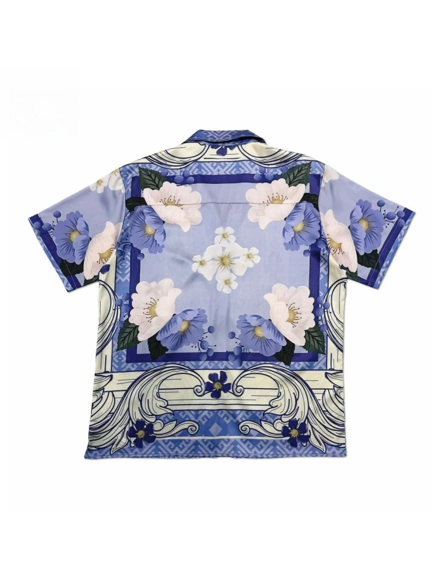 Jacquard Dark Pattern Cuban Territory Shirts - Image 3