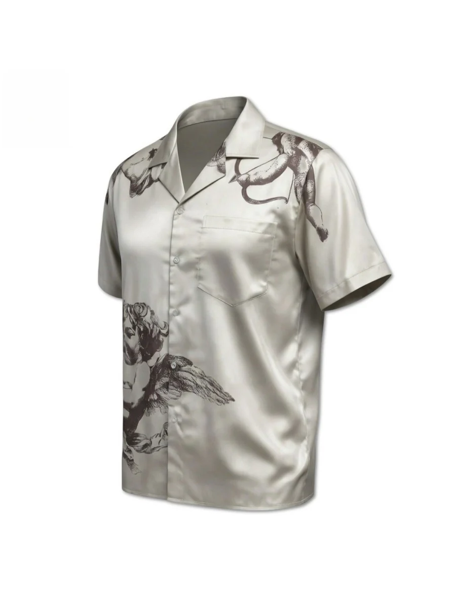 Renaissance Cuban Territory Satin Shirts - Image 4