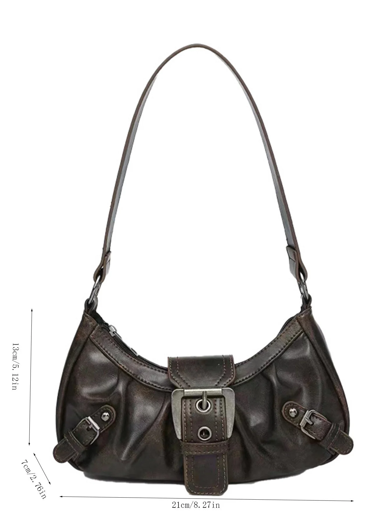 Stylish And Edgy Motorcycle Studded Shoulder Bag - Image 22