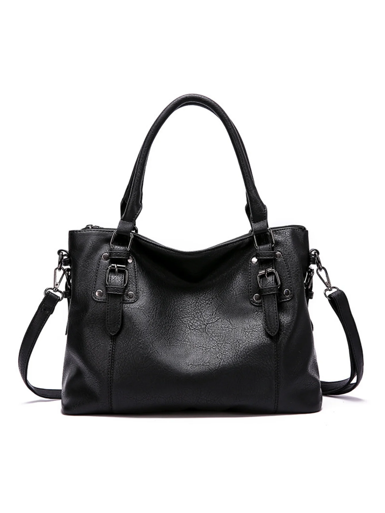 Stylish Retro Minimalist Large Capacity Handbag - Image 11