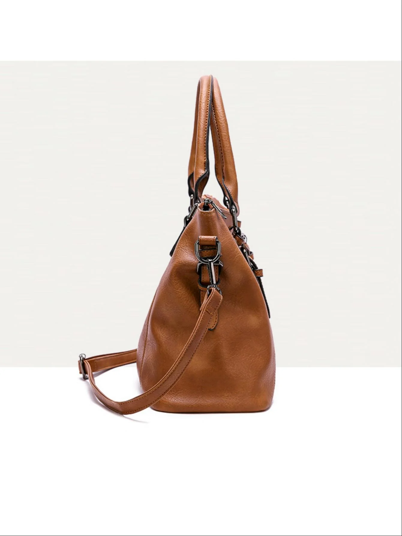 Stylish Retro Minimalist Large Capacity Handbag - Image 5