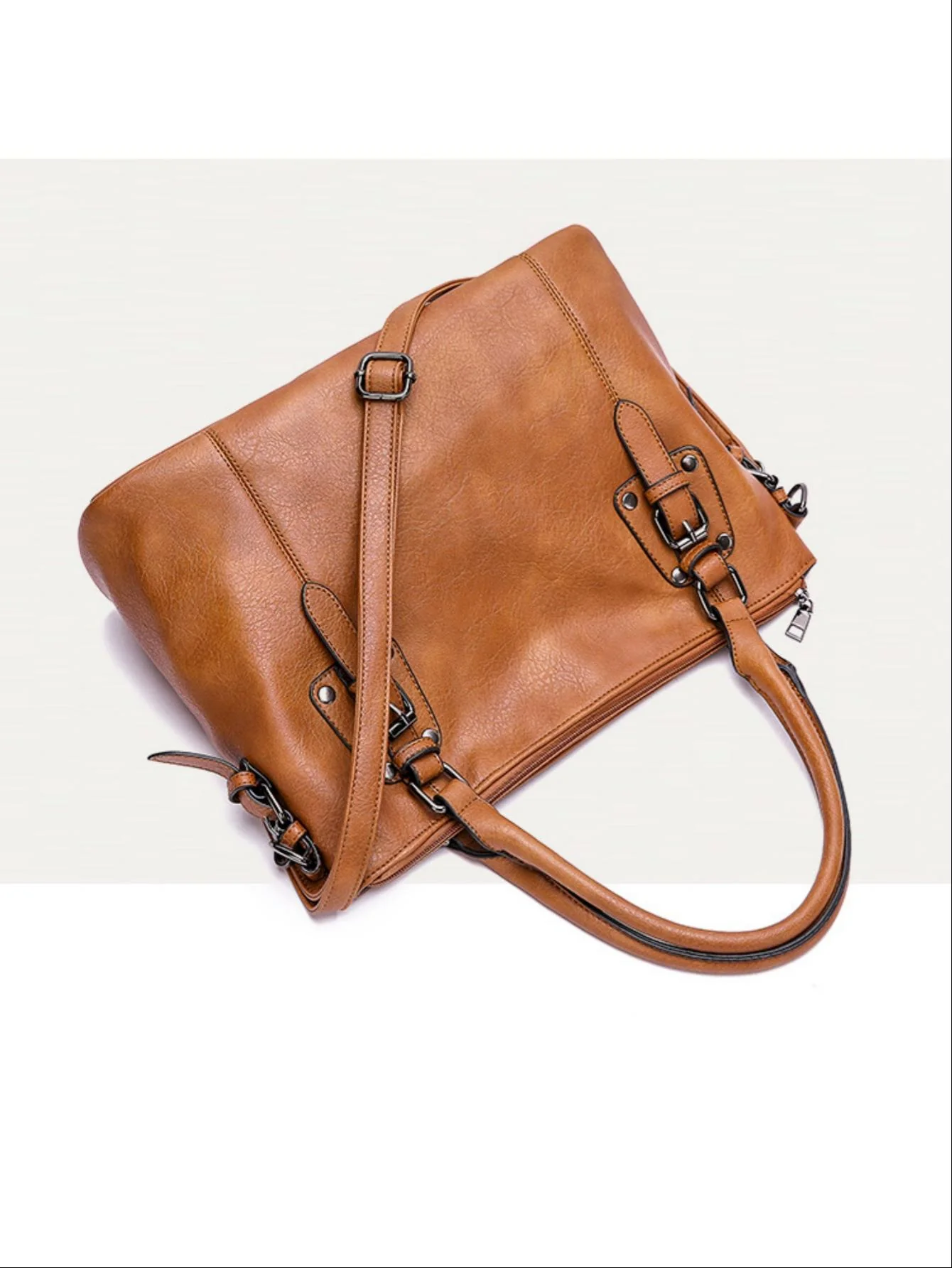 Stylish Retro Minimalist Large Capacity Handbag - Image 6