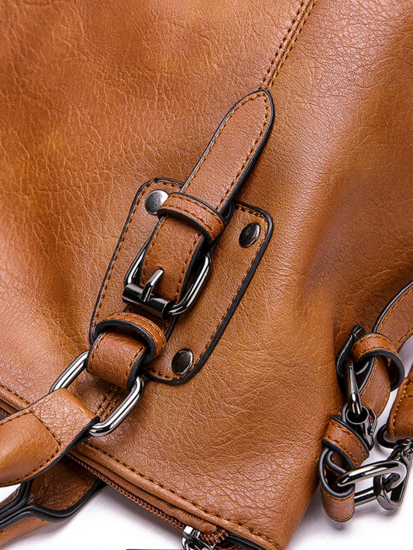Stylish Retro Minimalist Large Capacity Handbag - Image 7