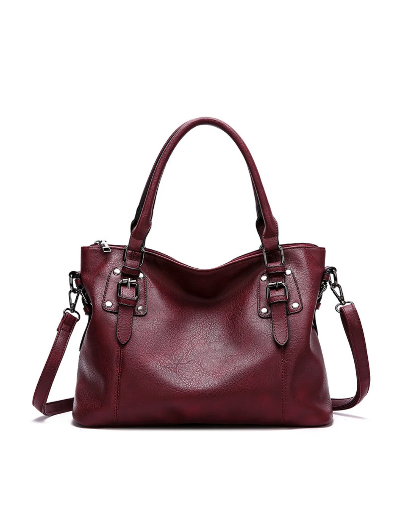 Stylish Retro Minimalist Large Capacity Handbag - Image 9