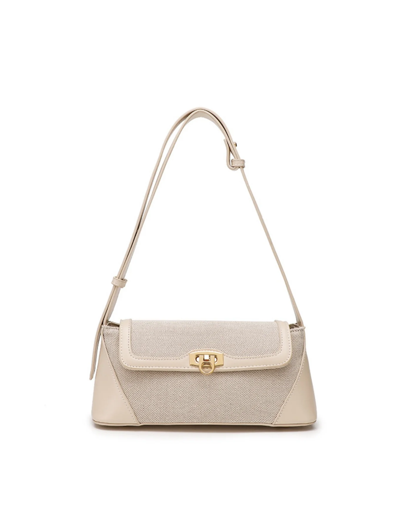 Color-blocked Casual Commuter Versatile Retro Shoulder Bag - Image 7