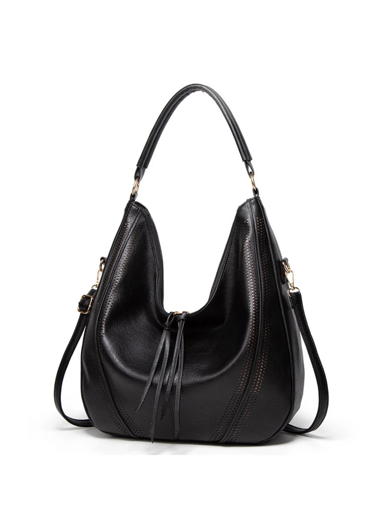 Tassel Openwork Shoulder Bag - Image 11