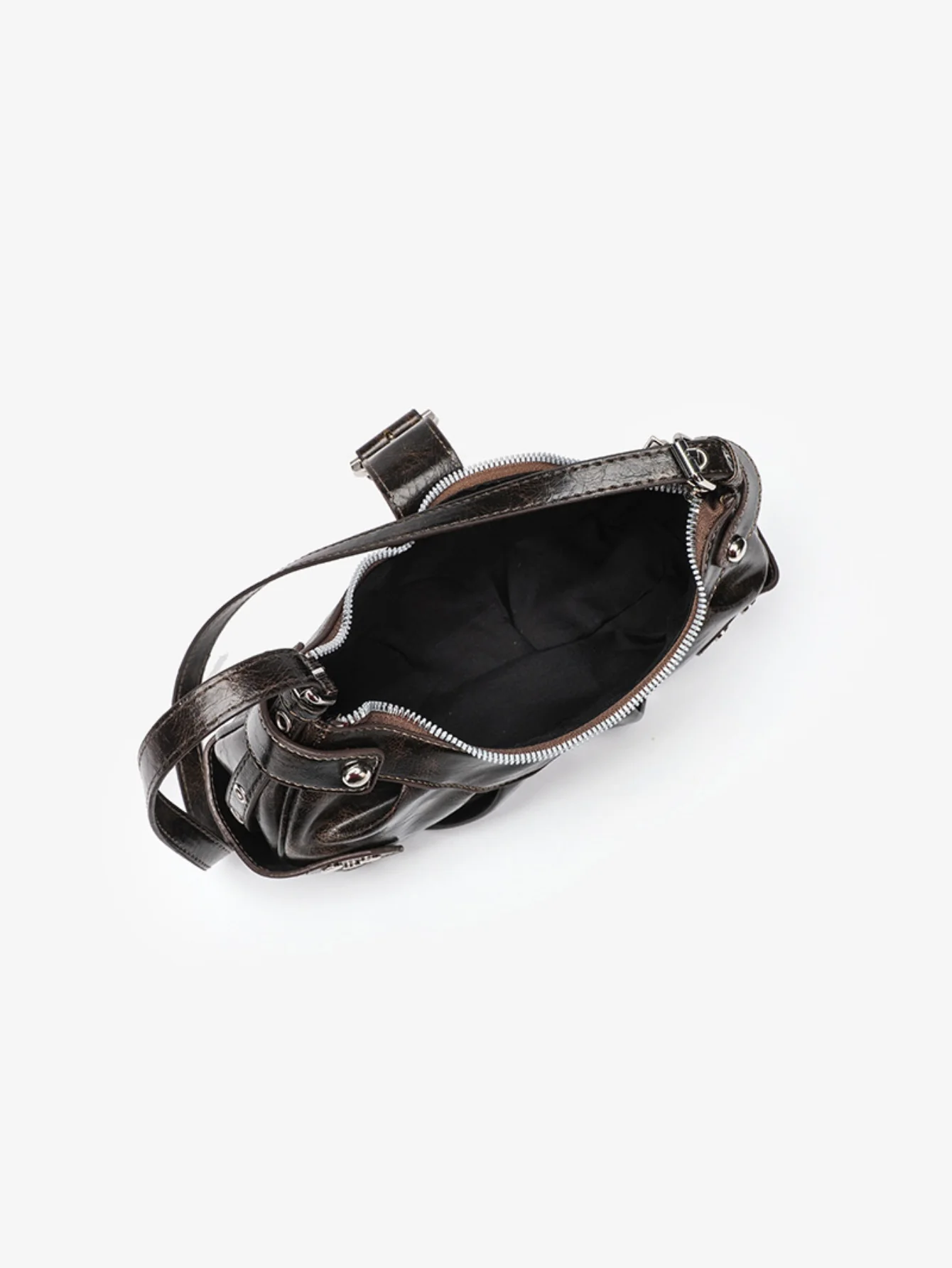 Stylish And Edgy Motorcycle Studded Shoulder Bag - Image 13